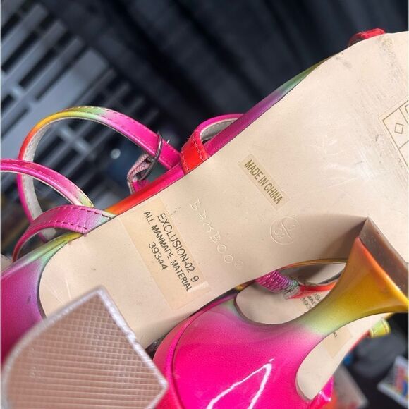 Bamboo Multicolor Martini heel Sandals - Picture 5 of 5